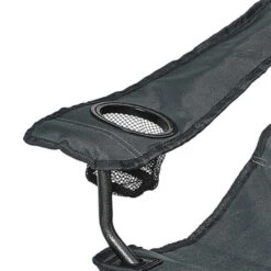 Fauteuil Camping ACIER Gris Noir 10 Fauteuil Camping ACIER Gris Noir -Tente camping Soldes fauteuil acier gris noir 2