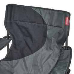 Fauteuil Camping ACIER Gris Noir 11 Fauteuil Camping ACIER Gris Noir -Tente camping Soldes fauteuil acier gris noir 3