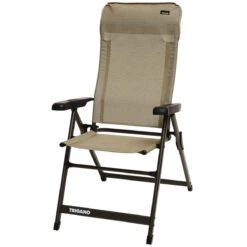 Fauteuil Camping Alu Dossier Haut SLIM Moka
